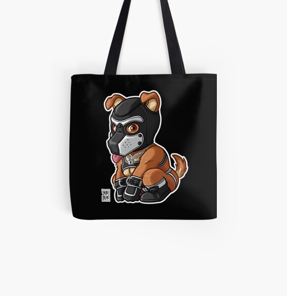 PLAYFUL PUPPY - WHITE MASK - BEARZOO SERIES All Over Print Tote Bag
