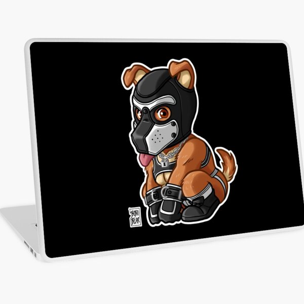 PLAYFUL PUPPY - WHITE MASK - BEARZOO SERIES Laptop Skin