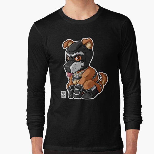 PLAYFUL PUPPY - WHITE MASK - BEARZOO SERIES Long Sleeve T-Shirt