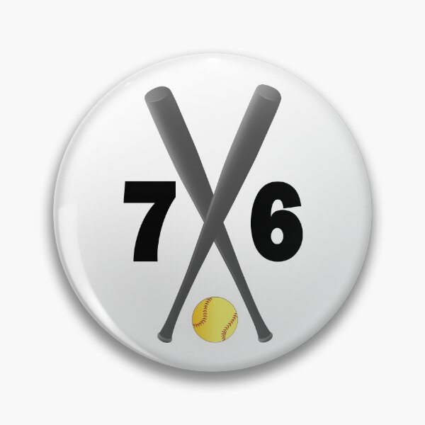 Item preview, Softball number 76 - seventy six with bats and ball designed and sold by AllShirts21.