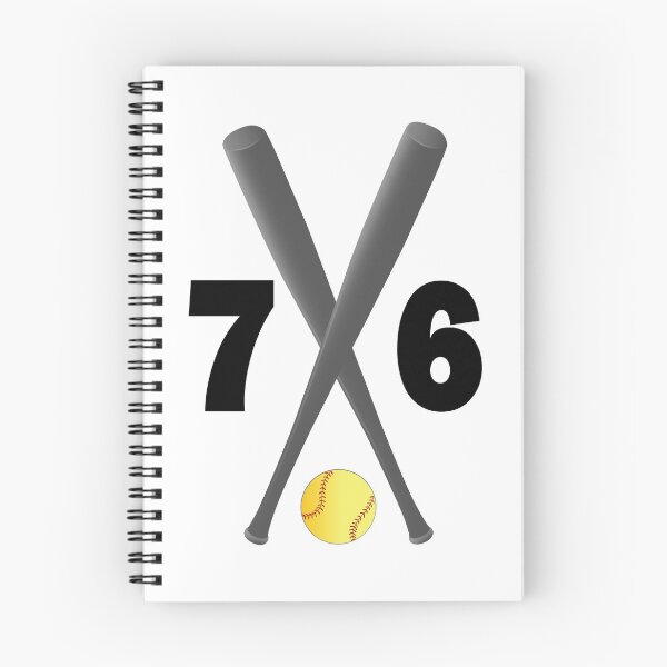 Item preview, Softball number 76 - seventy six with bats and ball designed and sold by AllShirts21.