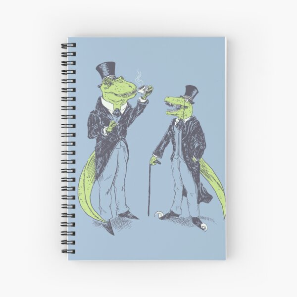 Tea Rex and Velo Sir Raptor Spiral Notebook