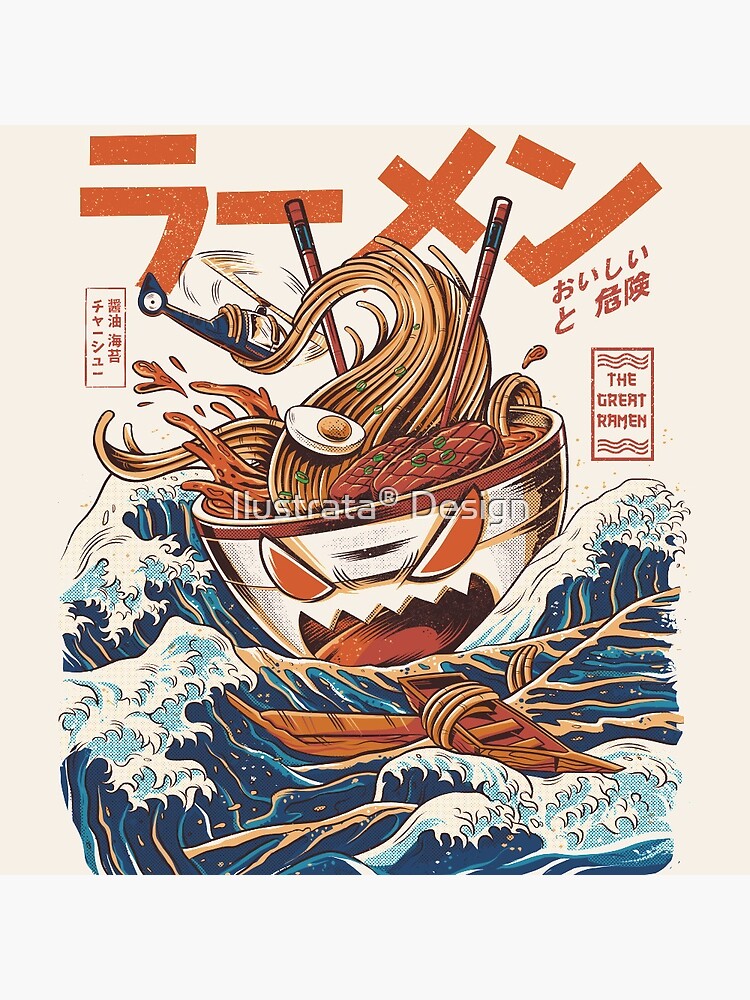 The Great Ramen off Kanagawa by ilustrata