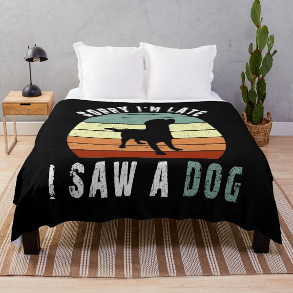 Item preview, Retro Vintage Lo siento, llego tarde Vi un perro Regalo lindo Amante del perro designed and sold by AnimaLovers.