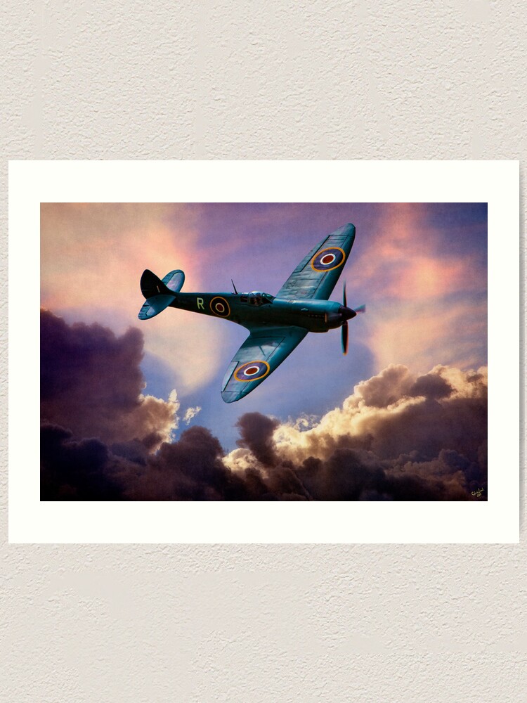 02 Vintage Poster Aircraft Spitfire