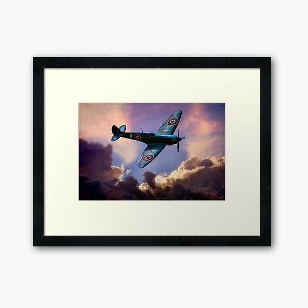Vista previa del artículo con la obra «El Supermarine Spitfire, héroe de la batalla de Gran Bretaña», diseñado y vendido por Chris Lord's Pixielated Pixels.