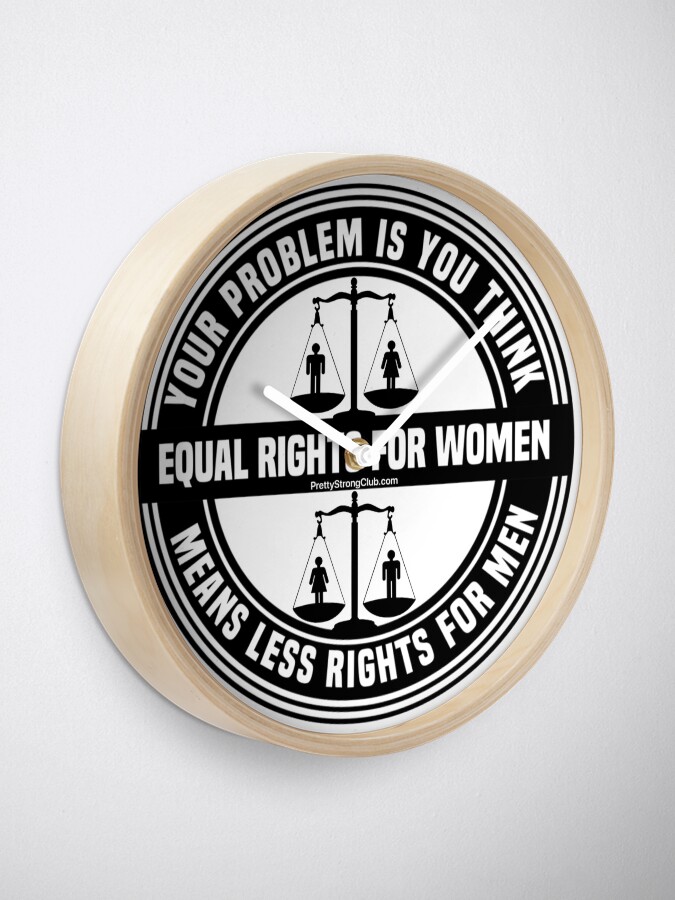 Alternate view of Equal Rights For Women Clock