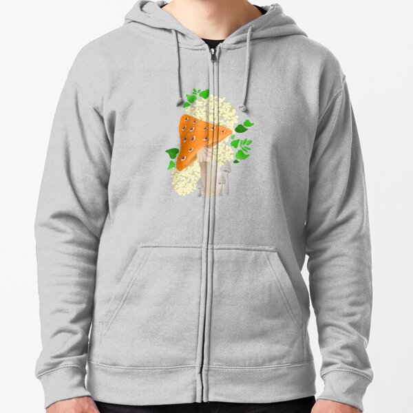 Eye mushroom Zipped Hoodie