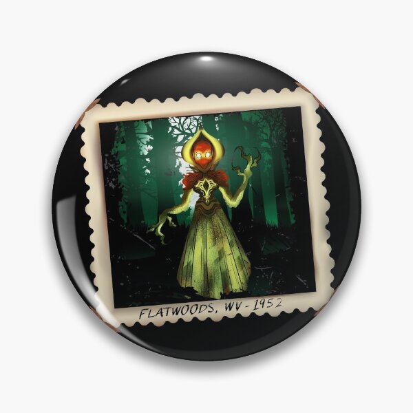 Item preview, The Flatwoods Monster Original Vintage Artwork - Spooky Forest West Virginia Cryptid Gift designed and sold by NatIntrovertSoc.