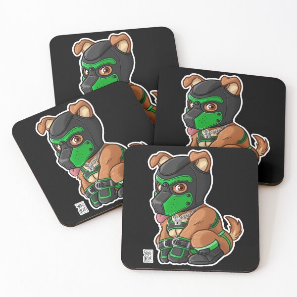 Item preview, PLAYFUL PUPPY - GREEN MASK - BEARZOO SERIES designed and sold by bobobear.