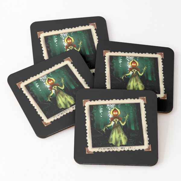 Item preview, The Flatwoods Monster Original Vintage Artwork - Spooky Forest West Virginia Cryptid Gift designed and sold by NatIntrovertSoc.