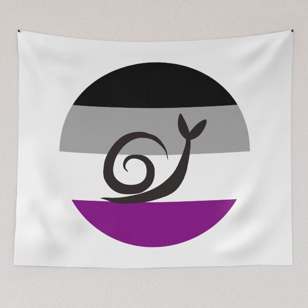 Item preview, Asexual Ace Minimalist Pride Snail Logo designed and sold by PrideSnails.