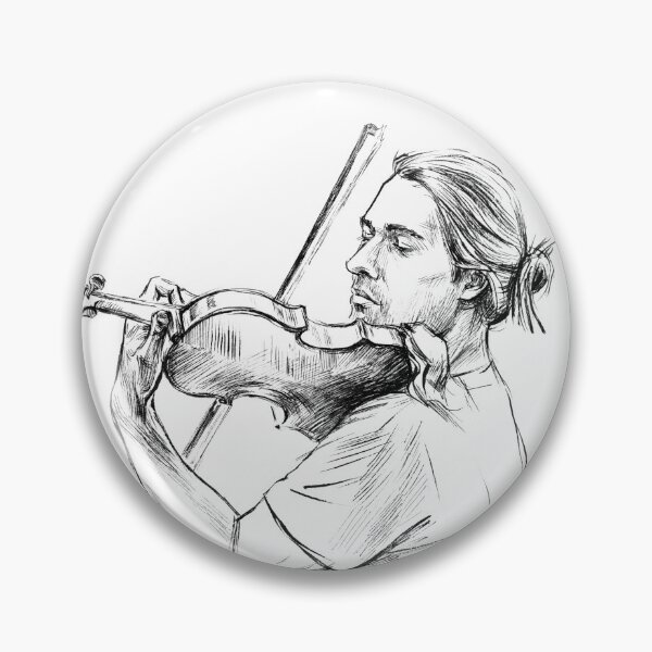 Item preview, Violinist playing music #2 designed and sold by Irina Ivanova.