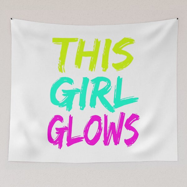 Item preview, This Girl Glows Glow Birthday Party product designed and sold by RedmonsDesigns.