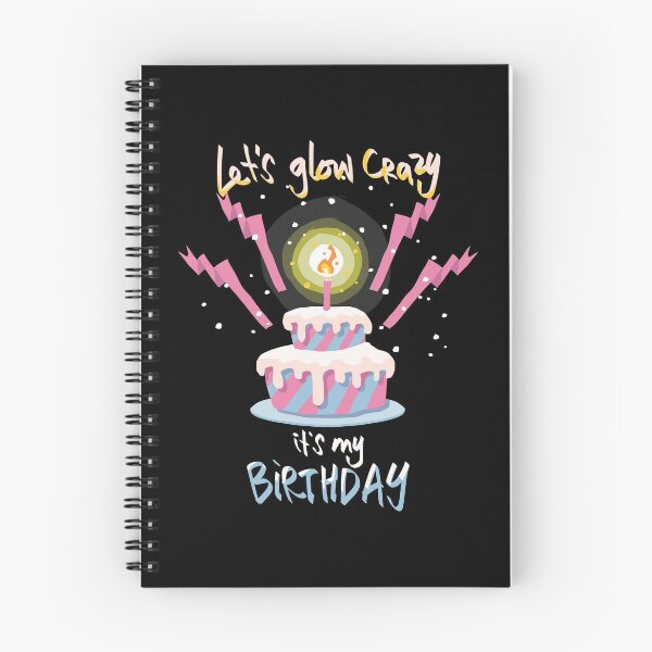 Item preview, Let's Glow Crazy It's My Birthday Glow Party graphic designed and sold by RedmonsDesigns.