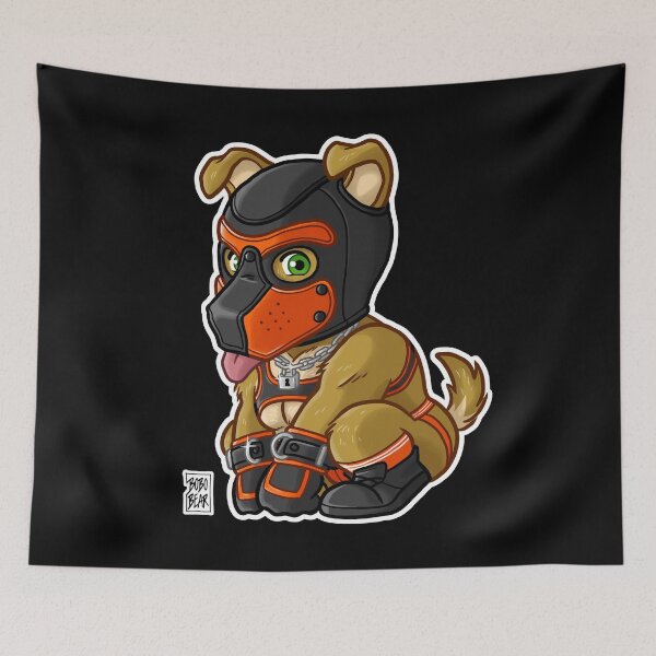 Item preview, PLAYFUL PUPPY - ORANGE MASK - BEARZOO SERIES designed and sold by bobobear.