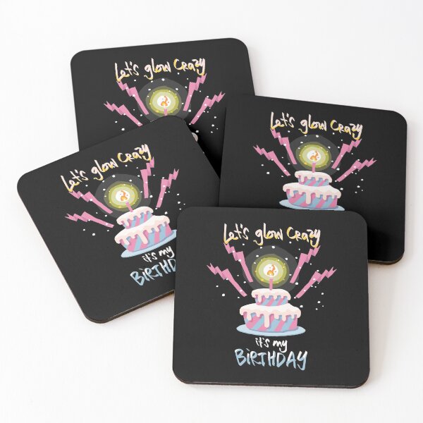 Item preview, Let's Glow Crazy It's My Birthday Glow Party graphic designed and sold by RedmonsDesigns.
