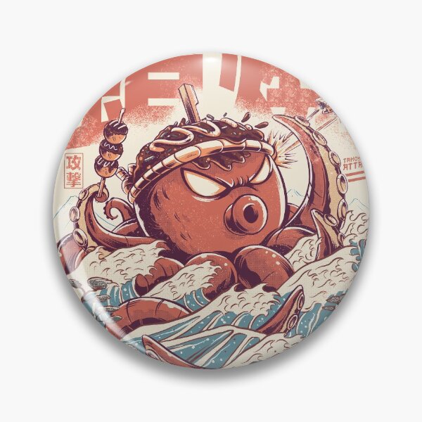 Takoyaki Attack Pin
