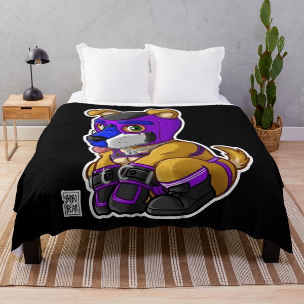 Item preview, PLAYFUL PUPPY - PURPLE MASK - BEARZOO SERIES designed and sold by bobobear.