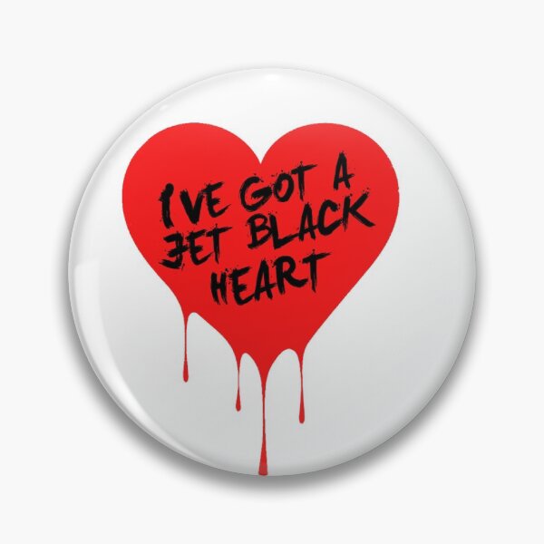 Item preview, 5 SOS Jet Black Heart designed and sold by halfaheart.