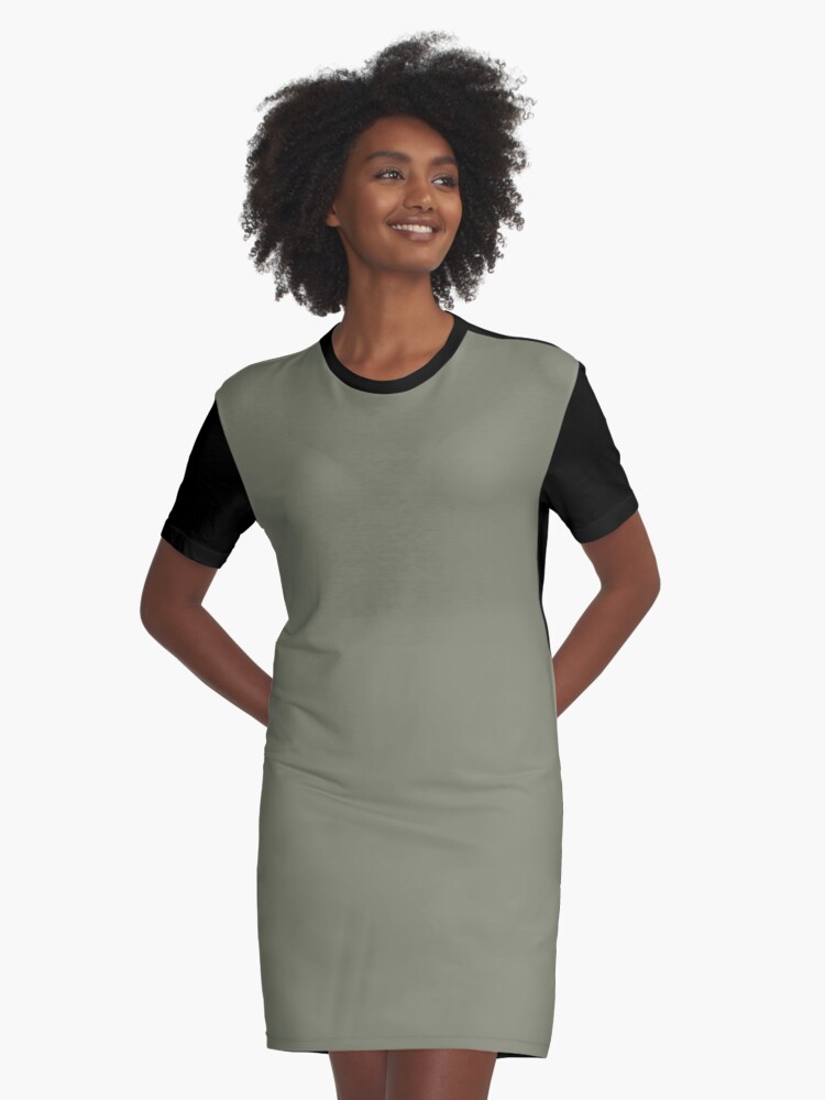 t shirt dress olive green