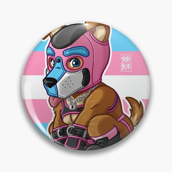PLAYFUL PUPPY - TRANSGENDER FLAG - BEARZOO SERIES Pin