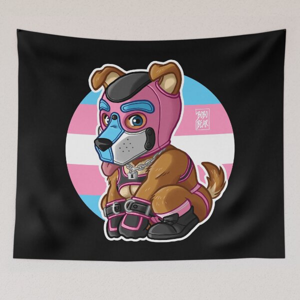 Item preview, PLAYFUL PUPPY - TRANSGENDER FLAG - BEARZOO SERIES designed and sold by bobobear.