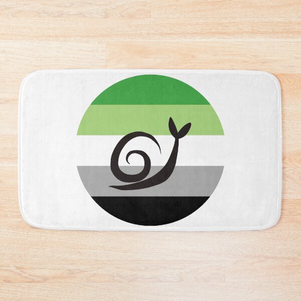 Item preview, Aromantic Aro Minimalist Pride Snail Logo designed and sold by PrideSnails.