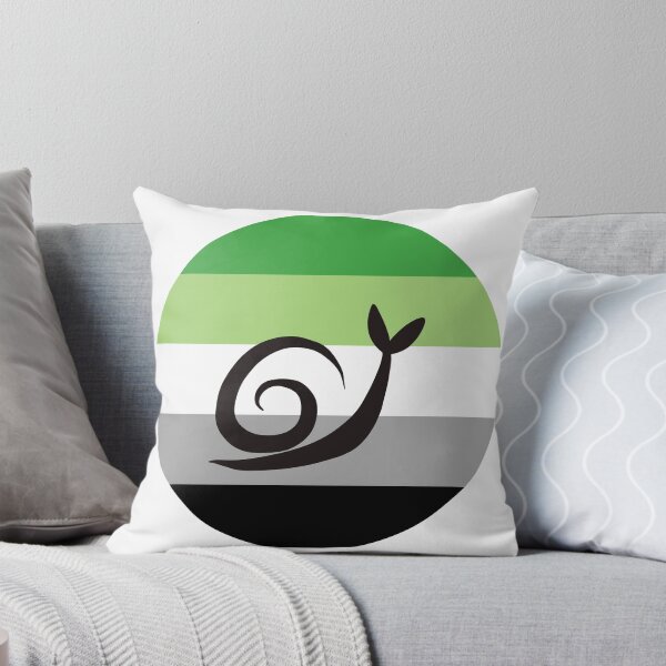 Item preview, Aromantic Aro Minimalist Pride Snail Logo designed and sold by PrideSnails.