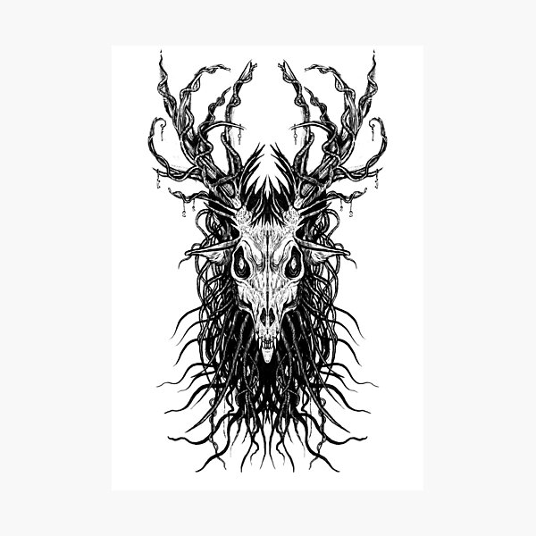 Aperçu de l'œuvre Les os ne mentent jamais - Wendigo créée et vendue par MonoMano.