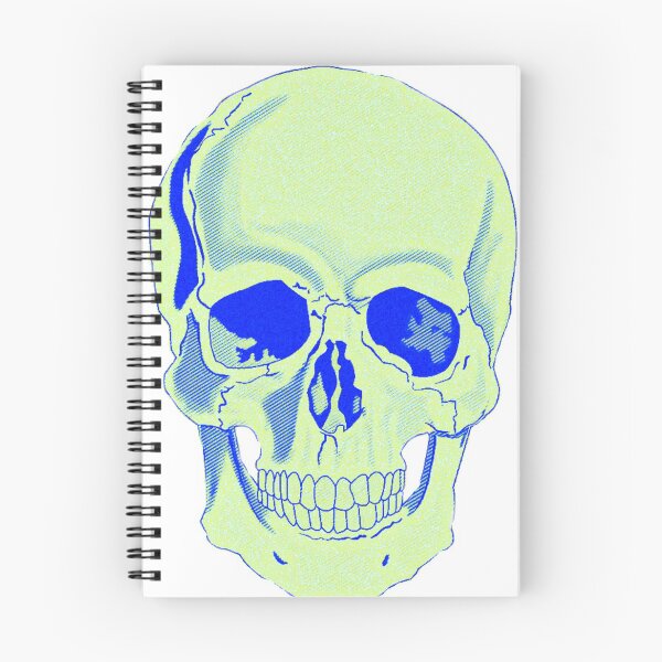 Item preview, Blue and greens skull designed and sold by Pxrplehead.