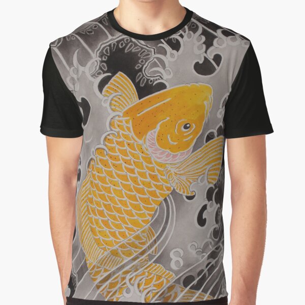 Traditional Japanese Irezumi Koi Graphic T-Shirt