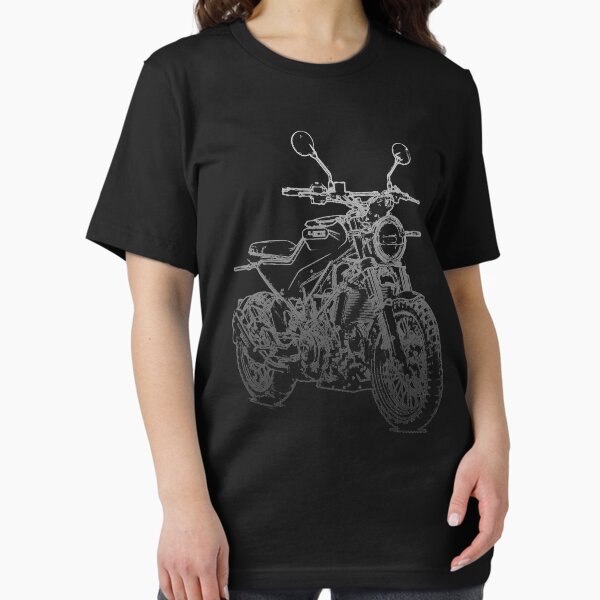 Item preview, Husqvarna Svartpilen 401 pencil silhouette motorcycle art naked bike roadster designed and sold by logotechdesign.