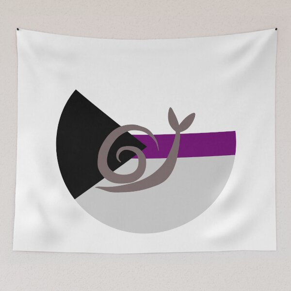 Item preview, Demisexual Minimalist Pride Snail Logo designed and sold by PrideSnails.