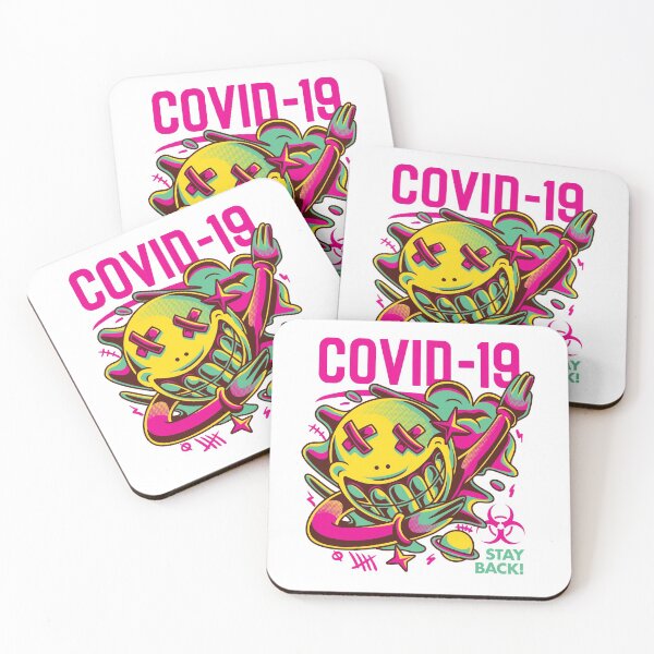 Item preview, COVID-19 - Stay Back! (Dabbing Smiley) designed and sold by BeerBro-Designs.