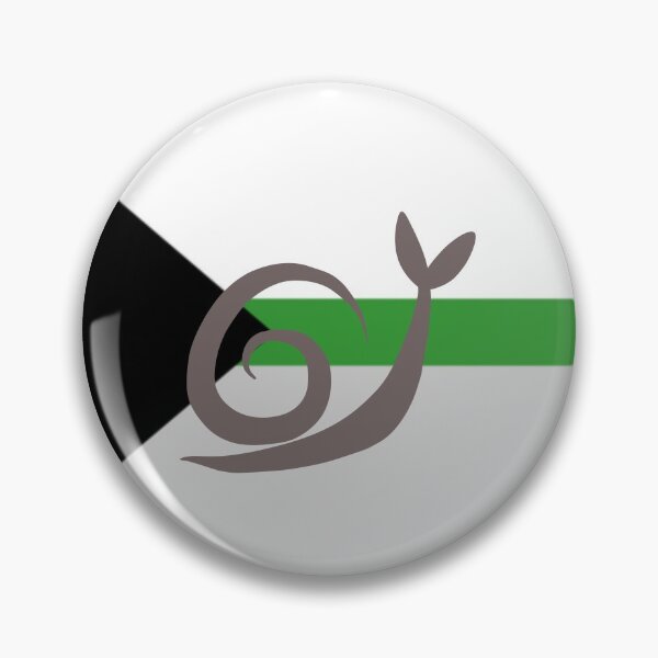 Item preview, Demiromantic Minimalist Pride Snail Logo designed and sold by PrideSnails.