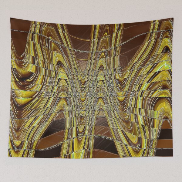 Item preview, Abstract painting in yellow tones designed and sold by MarieClaude1954.