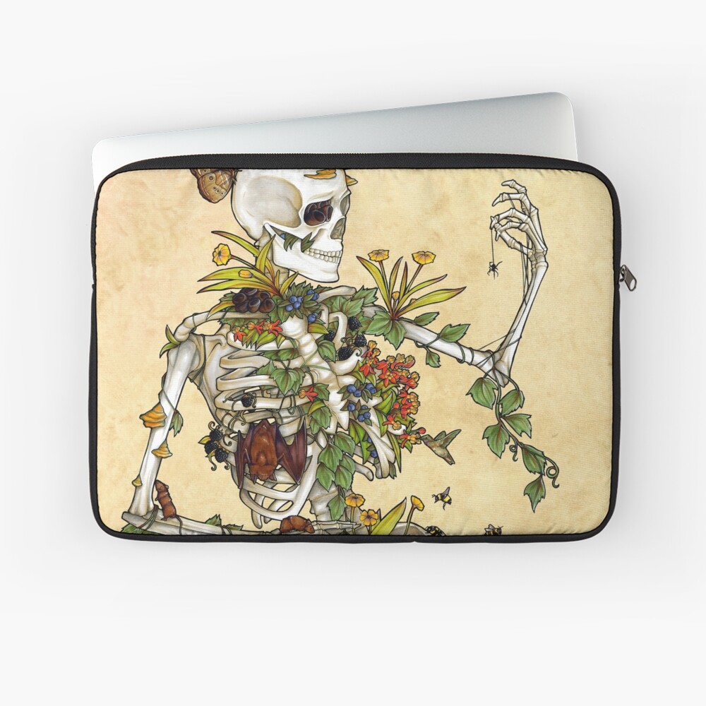 Bones and Botany Laptop Sleeve