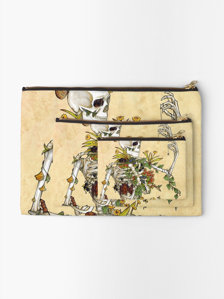 Alternate view of Bones and Botany Zipper Pouch