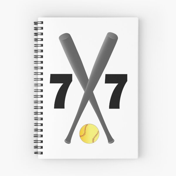 Item preview, Softball number 77 - seventy seven with bats and ball designed and sold by AllShirts21.