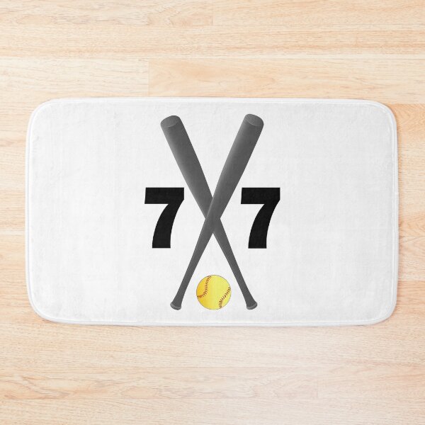 Item preview, Softball number 77 - seventy seven with bats and ball designed and sold by AllShirts21.