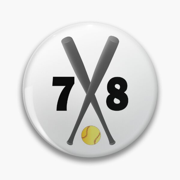 Item preview, Softball number 78 - seventy eight with bats and ball designed and sold by AllShirts21.