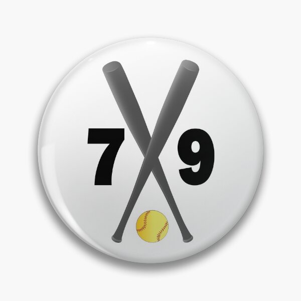 Item preview, Softball number 79 - seventy nine with bats and ball designed and sold by AllShirts21.