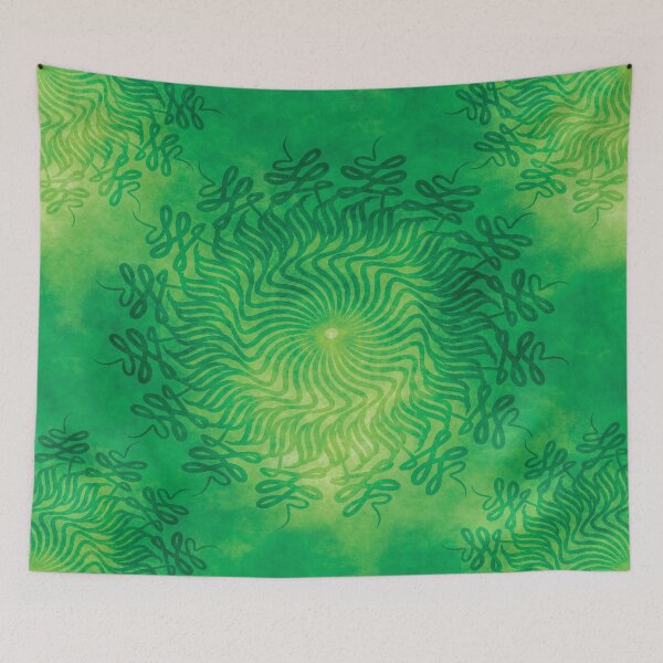 Item preview, Batik Green Mandala Style Design designed and sold by SassAndHoney.