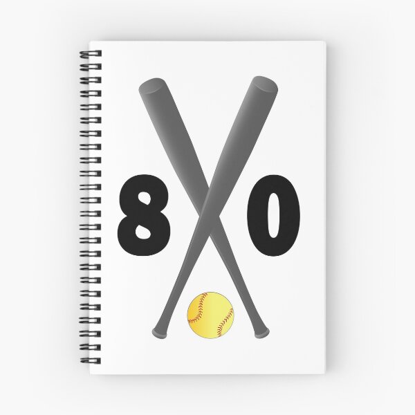 Item preview, Softball number 80 - eighty with bats and ball designed and sold by AllShirts21.