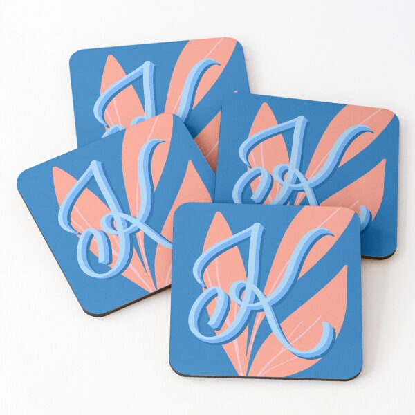 Item preview, K- creative monogram scripted lettering of letter k designed and sold by Ilze Lucero.