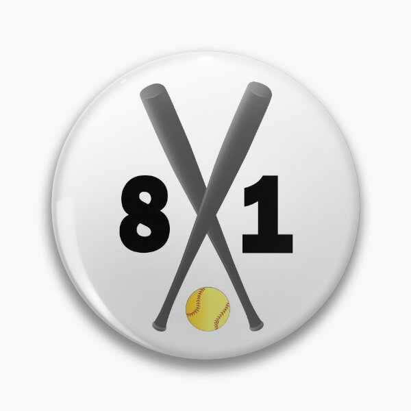 Item preview, Softball number 81 - eighty one with bats and ball designed and sold by AllShirts21.