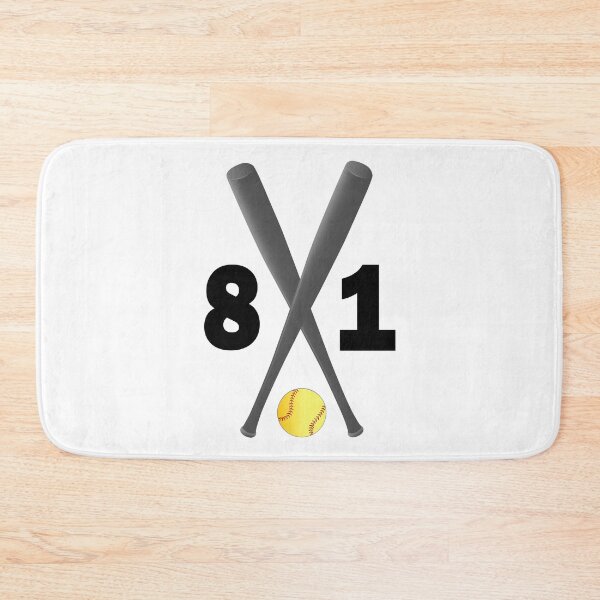 Item preview, Softball number 81 - eighty one with bats and ball designed and sold by AllShirts21.