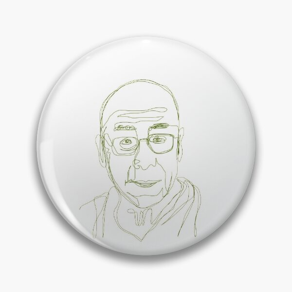 Item preview, Dalái Lama minimalist design lines drawing  designed and sold by Tropical Blood.