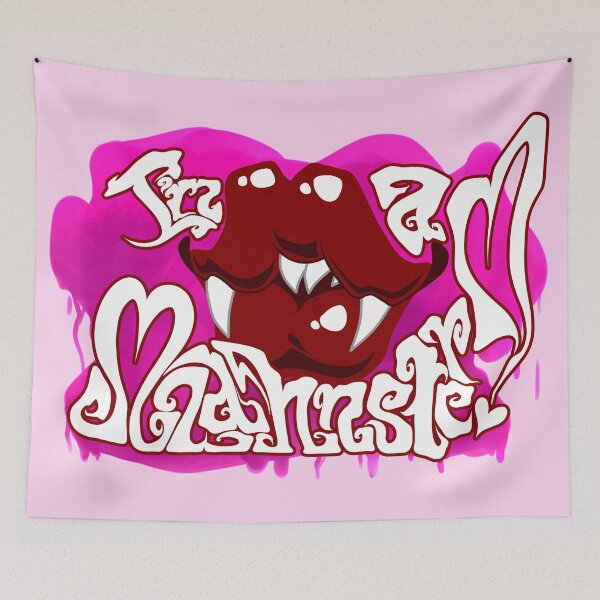 Item preview, I'm a Mwahnster Red on Pink designed and sold by Broeckchen.